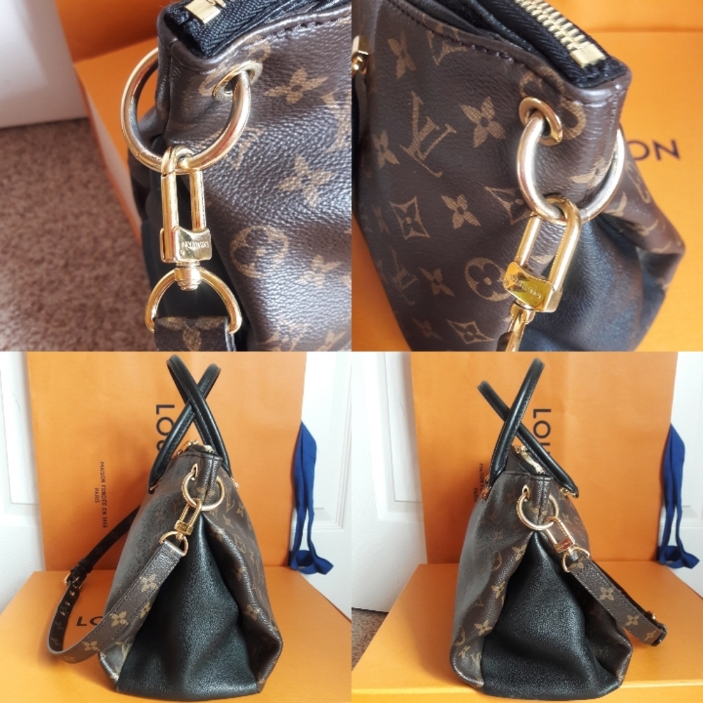 TRADED โค๏ธ Louis Vuitton Pallas MM Noir Calfskin - Picture 9 of 16
